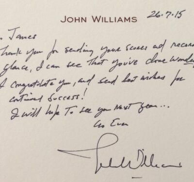 John Williams letter